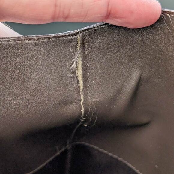 Lauren Ralph Lauren Savion Boots Womens 8 Brown Leather Tall Side Zip Equestrian - Picture 9 of 16